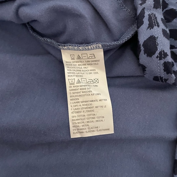 Belle by Kim Gravel XL TripleLuxe Knit Animal Print Duet Top Cotton Blend - Picture 8 of 9